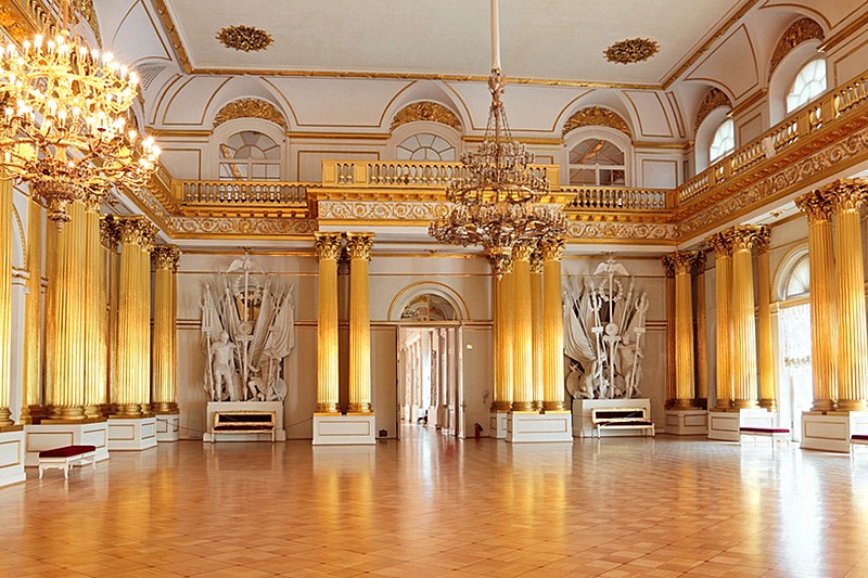 Armorial Hall at the Winter Palace in St. Petersburg, Russia