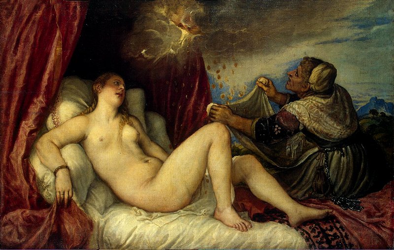 Danae by Titian at the Hermitage in St. Petersburg, Russia