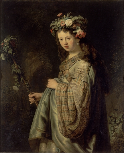 Flora by Rembrandt van Rijn at the Hermitage in St. Petersburg, Russia