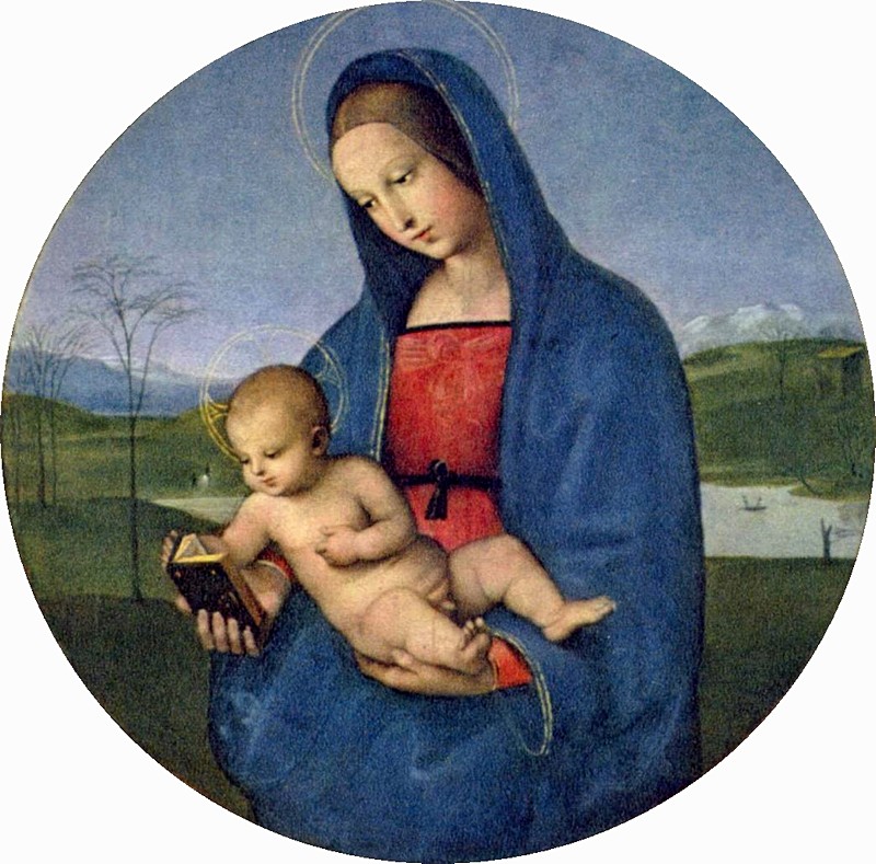 Madonna and Child (The Conestabile Madonna) by Raphael at the Hermitage in St. Petersburg, Russia