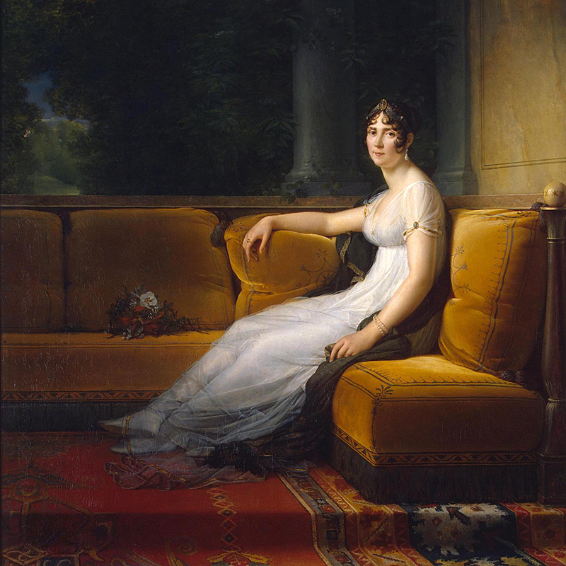 Portrait of Napoleon's wife Josephine by Francois Gerard at the Hermitage in St. Petersburg, Russia