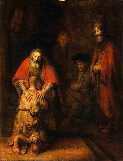 Return of the Prodigal Son by Rembrandt van Rijn at the Hermitage in St. Petersburg, Russia