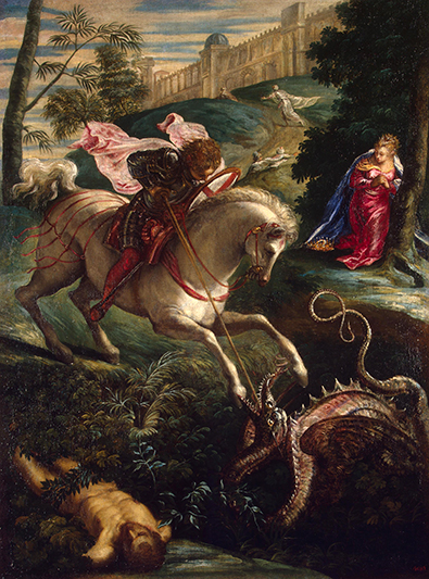St. George by Tintoretto at the Hermitage in St. Petersburg, Russia