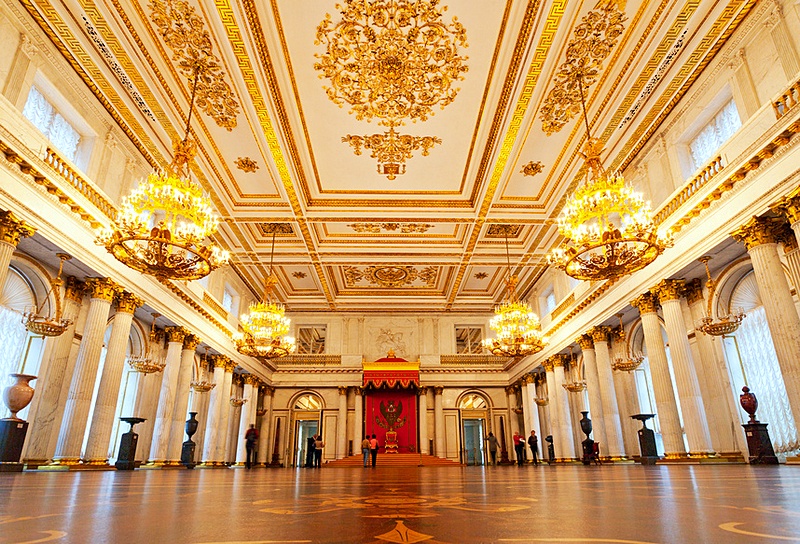 St. George Hall at the Winter Palace in St. Petersburg, Russia