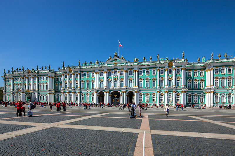 Winter Palace on Palace Square in St. Petersburg, Russia