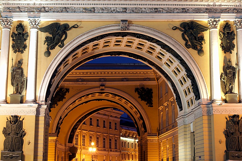 Triumphal Arch in St. Petersburg, Russia